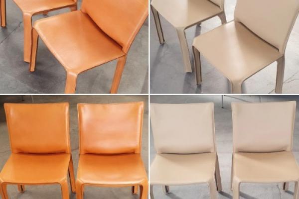 Changement de tendance et de couleur pour 4 chaises Cassina