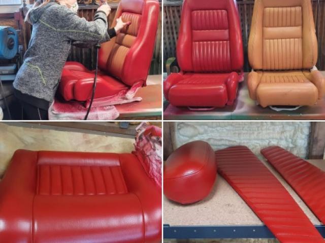 Changement de couleur d'un intérieur cuir d'une Alfa Roméo GTV